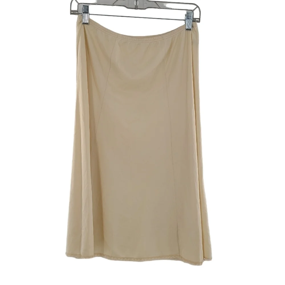 Vanity Fair 1970s Vintage Tan‎ Half Slip Size Medium
